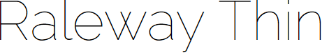 Preview image for Raleway Thin