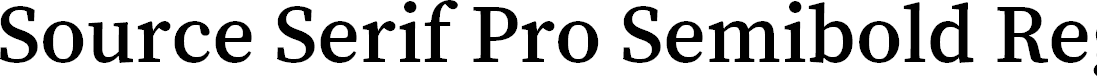 Preview image for Source Serif Pro Semibold Regular