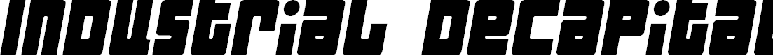 Preview image for Industrial Decapitalist Italic