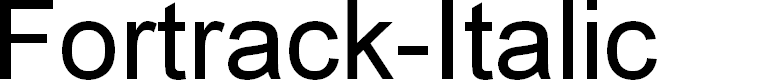 Preview image for Fortrack-Italic