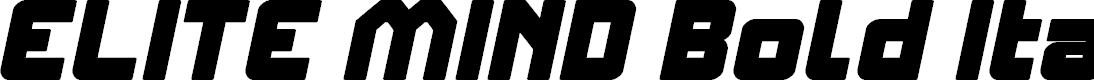 Preview image for ELITE MIND Bold Italic