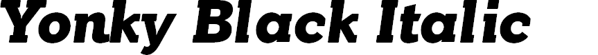 Preview image for YonkyBlack-Italic