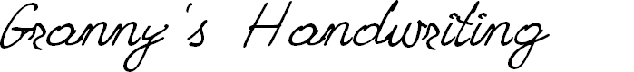 Preview image for Granny's Handwriting