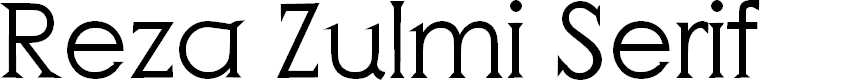 Preview image for Reza Zulmi Serif