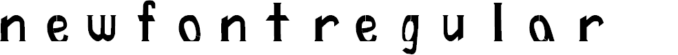 Preview image for newFont-Regular