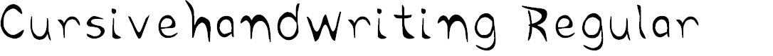 Preview image for Cursivehandwriting Regular