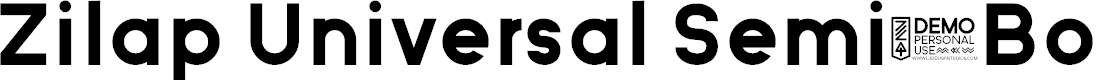 Preview image for Zilap Universal Semi-Bold