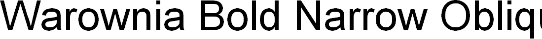 Preview image for Warownia Bold Narrow Oblique