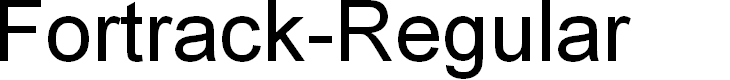 Preview image for Fortrack-Regular