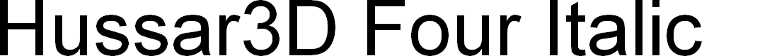 Preview image for Hussar3D Four Italic