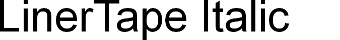 Preview image for LinerTape Italic