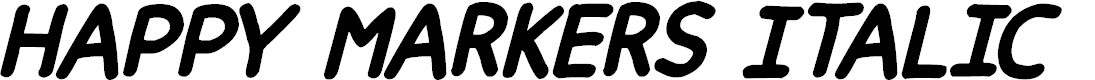 Preview image for Happy markers Italic