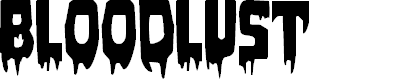 Preview image for Bloodlust Regular Font