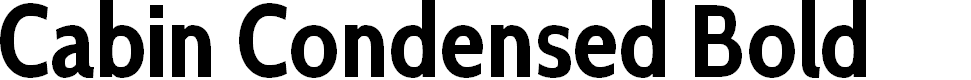 Preview image for Cabin Condensed Bold