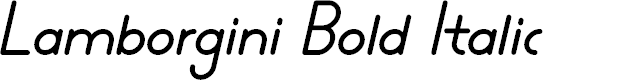 Preview image for Lamborgini Bold Italic