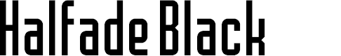 Preview image for Halfade Black Regular