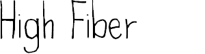 Preview image for High Fiber