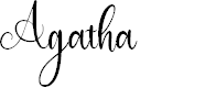 Preview image for Agatha Font