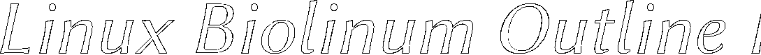 Preview image for Linux Biolinum Outline Italic
