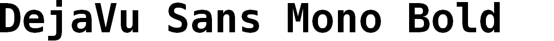 Preview image for DejaVu Sans Mono Bold