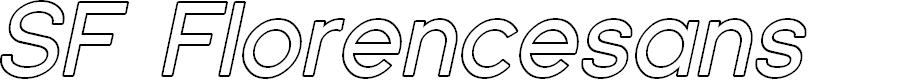 Preview image for SF Florencesans Outline Italic