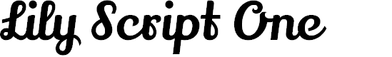 Preview image for Lily Script One