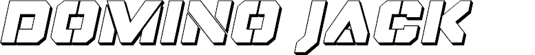 Preview image for Domino Jack 3D Italic Italic