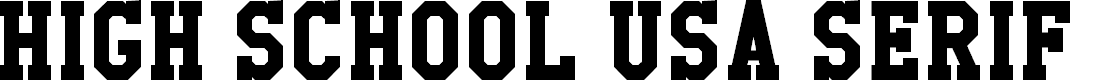 Preview image for High School USA Serif