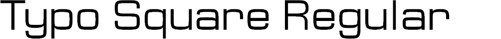 Preview image for Typo Square Regular Demo