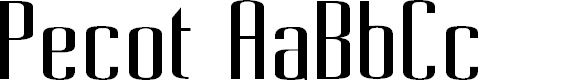 Preview image for Pecot Condensed