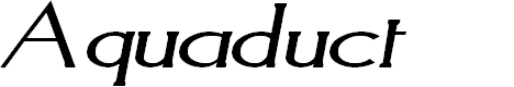 Preview image for Aquaduct Italic