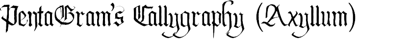 Preview image for PentaGram’s Callygraphy Regular