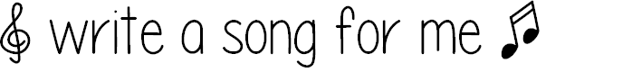 Preview image for Please write me a song