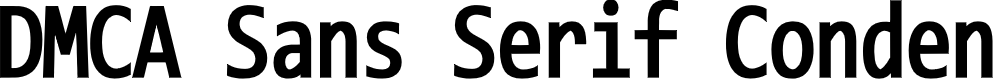 Preview image for DMCA Sans Serif Condensed Semibold
