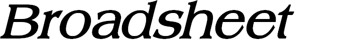 Preview image for Broadsheet LDO Bold Italic