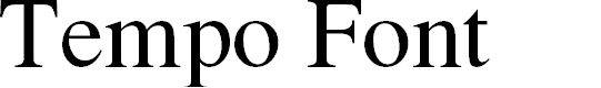 Preview image for TempoFont