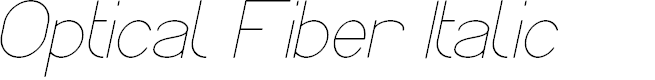 Preview image for Optical Fiber Italic