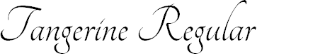 Preview image for Tangerine Regular