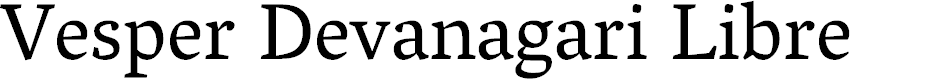 Preview image for Vesper Devanagari Libre