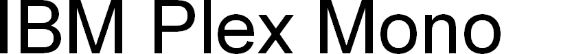 Preview image for IBM Plex Mono