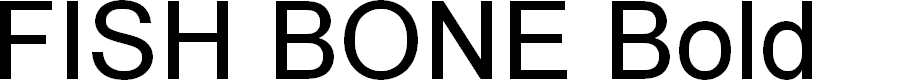 Preview image for FISH BONE Bold Font