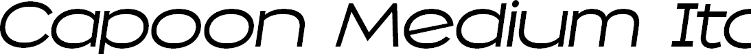 Preview image for Capoon PERSONAL USE Medium Italic