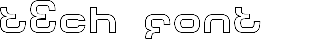 Preview image for Tech Font Outline