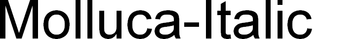 Preview image for Molluca-Italic