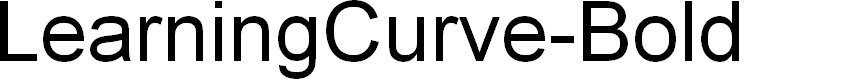 Preview image for LearningCurve-Bold