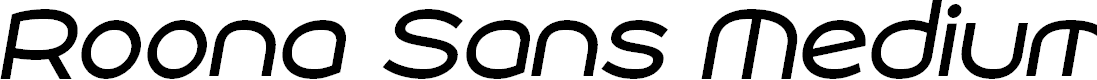 Preview image for Roona Sans Medium PERSONAL Italic
