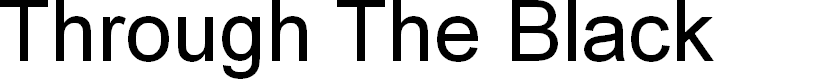 Preview image for Through The Black Font