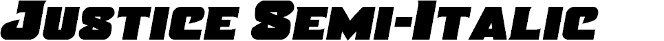 Preview image for Justice Semi-Italic