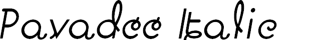 Preview image for Pavadee Italic