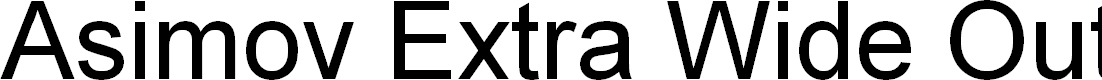 Preview image for Asimov Extra Wide Outline